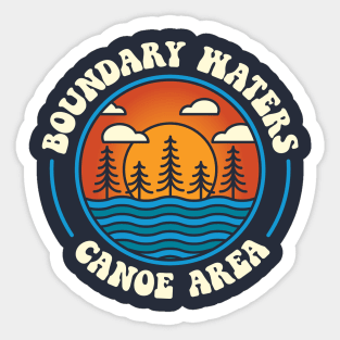 Boundary Waters Canoe Area BWCA Minnestoa Sticker